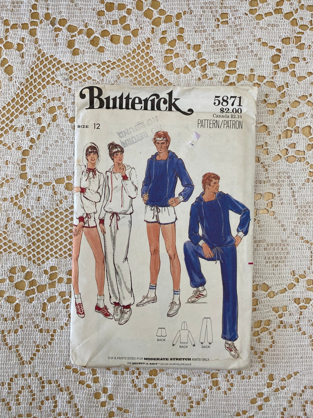 Butterick Pattern 5871 (1970s) Misses Top, Pants & Shorts - Etsy