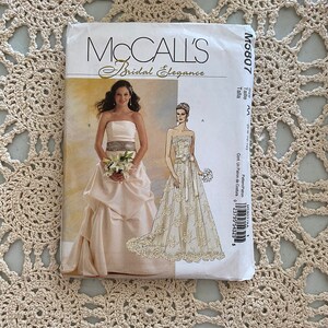 McCall’s Pattern M5807 (2009) Misses Lined Tops, Skirt and Sash UNCUT
