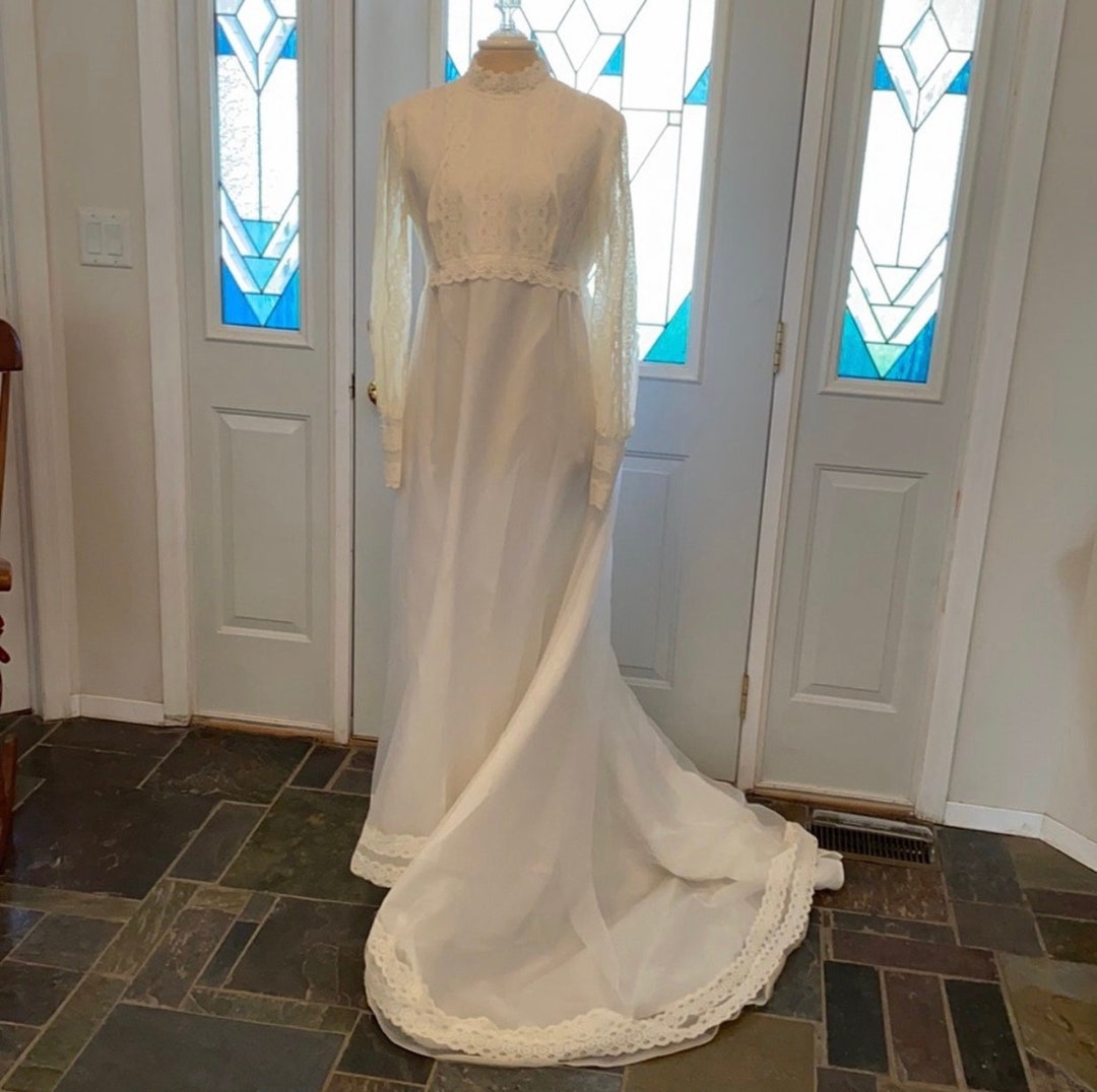 Empire Waist Wedding Gown Etsy