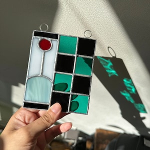 UG Anime inspired stained glass suncatcher