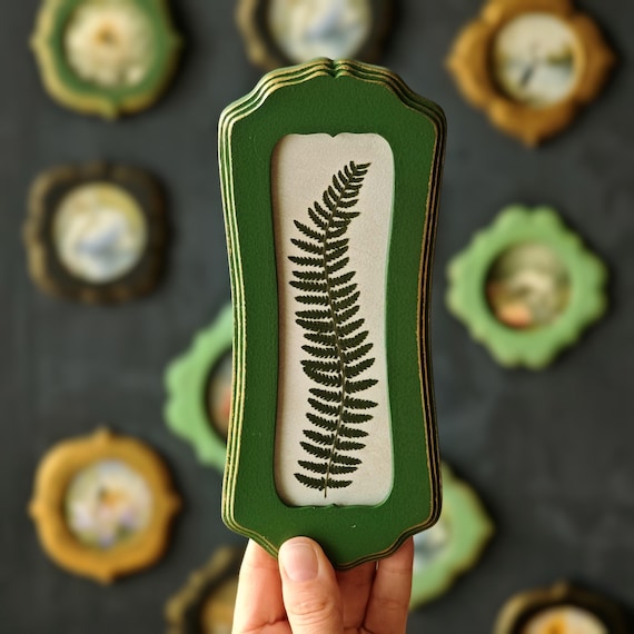 Pressed Fern Art, Botanical Decor, Handmade Nature Gift, Plant Lover Decor