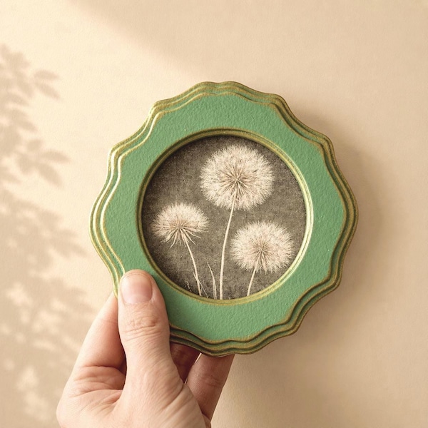 Original round photo frame, small picture frames - frame color choice