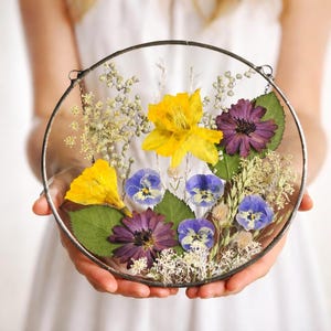 Custom Birth Flower Gift, Family Flower Frame, Personalized Bouquet for Mom 画像 3