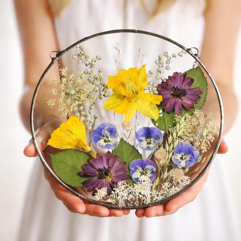 Custom Birth Flower Gift, Family Flower Frame, Personalized Bouquet for Mom 画像 3
