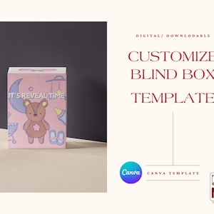Custom Blind Box Template | Popmart Style Gift | Personal Unique Present | DIY Blind Box | Design Blind Box | Special Gift Box