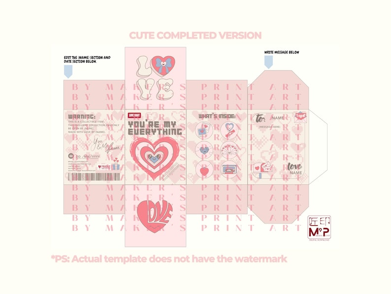 Custom Blind Box Template: DIY Personalized Proposal Gift for Her Custom Blind Box Template: DIY Personalized Proposal Gift for Her