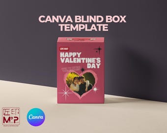 Valentine's Day Blind Box Template: DIY Romantic Gift (Digital Download)