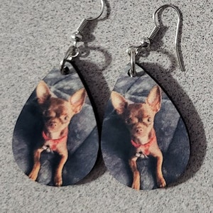 Custom Earrings, Personalized Picture Earrings, Personalized Dangle Earrings, Photo Gifts Jewelry, Custom Photo Earrings, Dangle earrings