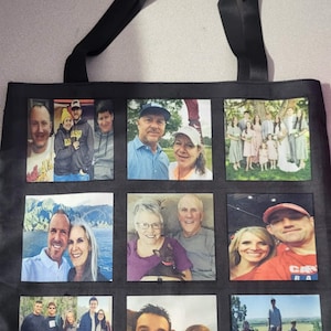 Custom Tote Bag, Black Tote Bag, Personalized Tote Bag, Women's Tote Bag, Tote Bag, Tote bag with handle, shoulder bag