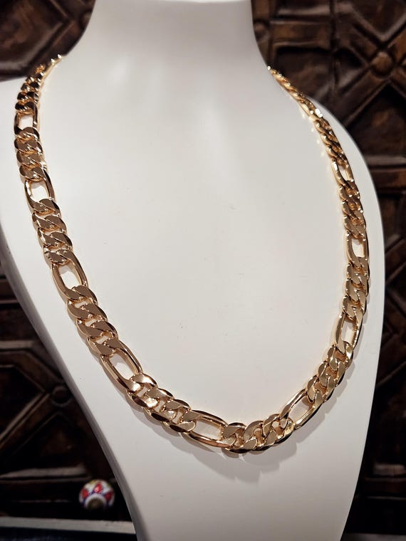 18k Rose Gold Filled Figaro Chain,necklace, Womens Jewelry, Womens - Main Image
