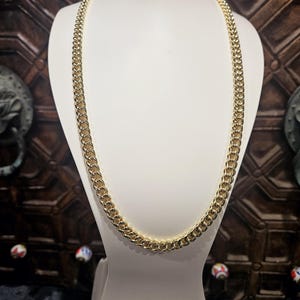 14k-Italy Stamp Yellow Gold Filled Cuban Chain,Gold Filled Cuban Chain,Gold Filled Chain,Gold Filled Necklace,Gold Filled Jewelry