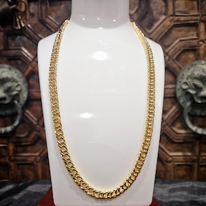 14k-Italy Stamp Yellow Gold Filled Cuban Chain,Gold Filled Cuban Chain,Gold Filled Chain,Gold Filled Necklace,Gold Filled Jewelry