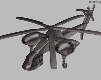Sikorsky S-60 Skycrane - 3D printed model