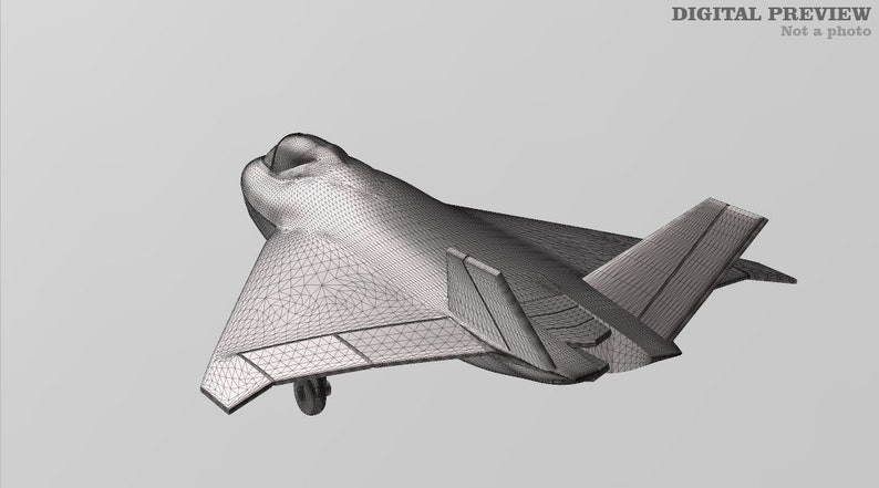 Boeing X-32A JSF 3D printed model image 2