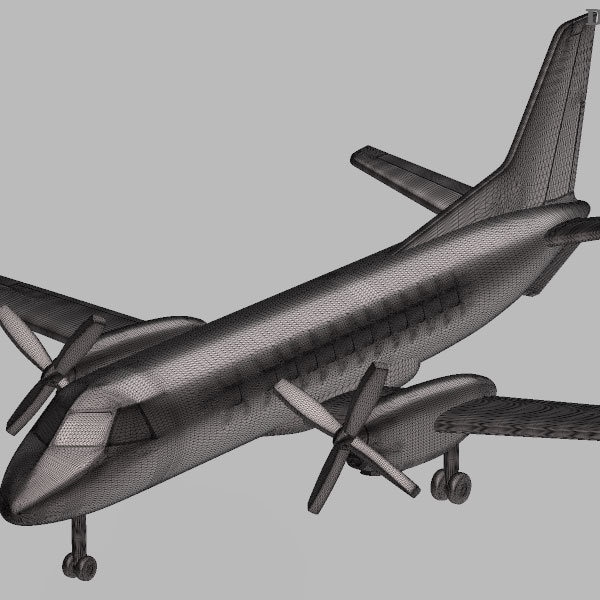 Saab 340 A - 3D printed model