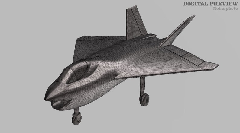 Boeing X-32A JSF 3D printed model image 1