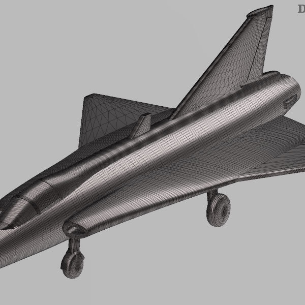Saab J-35 Draken - 3D printed model
