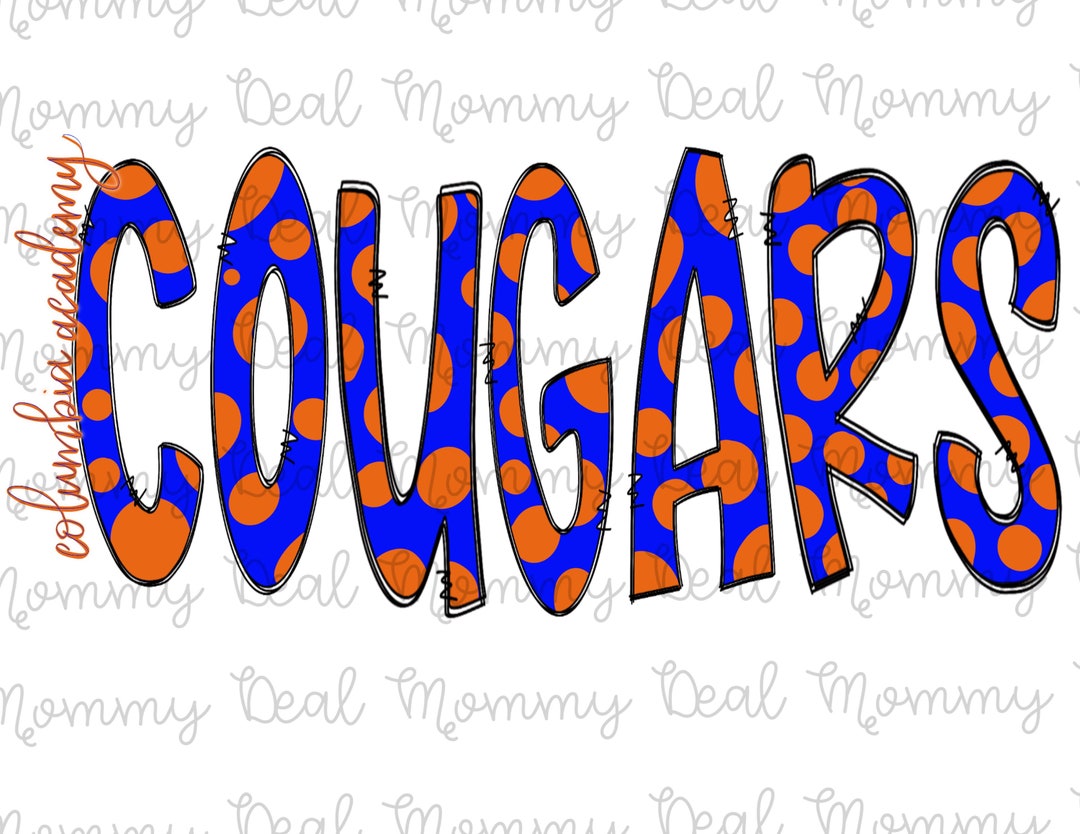 Columbia Academy Cougars PNG Etsy