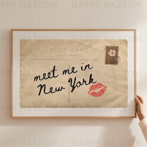 New York Print Postkarte Poster Wandkunst New York Art minimalistisch New York Art Herz Kunst New York Print New York Wall Art Print Digital