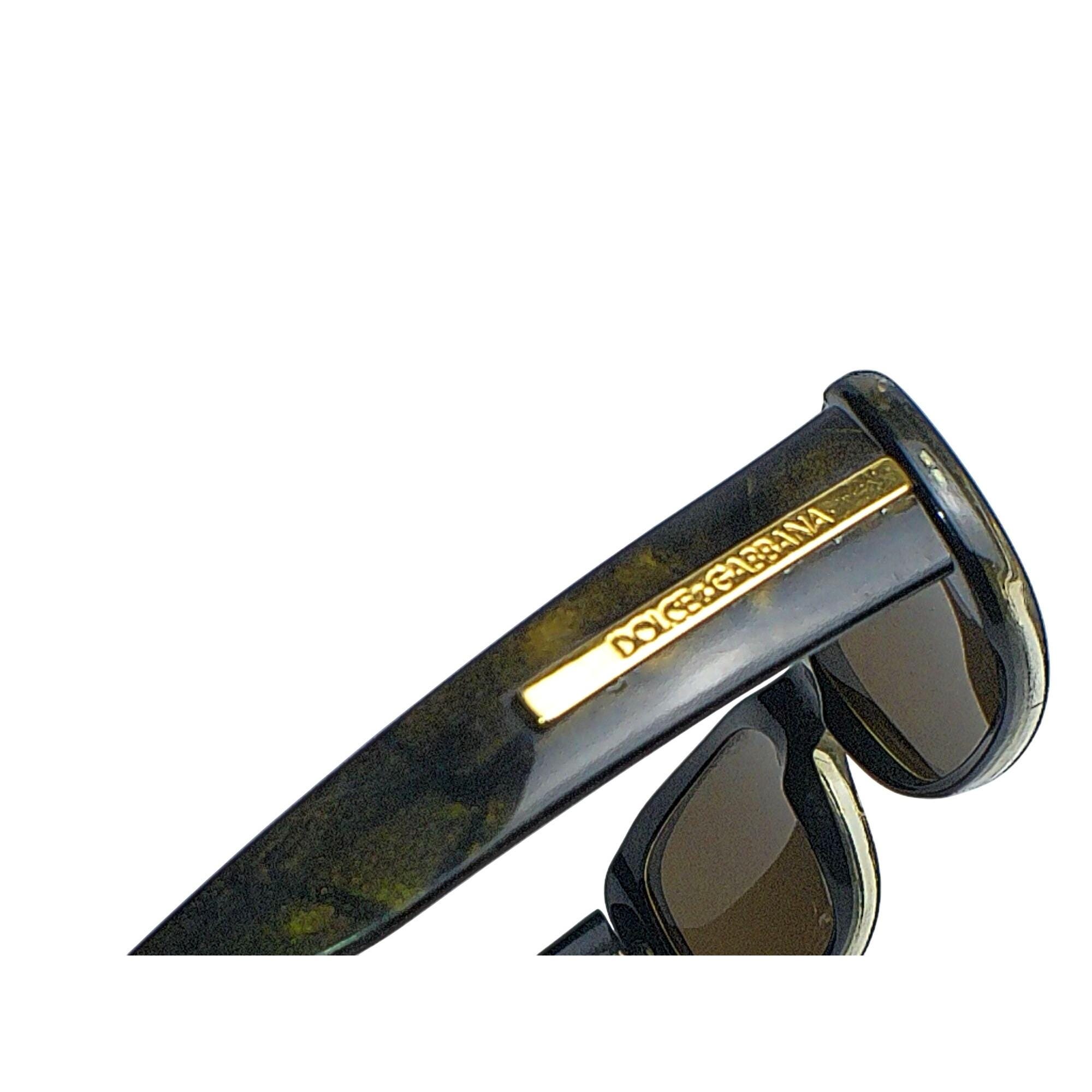 Dolce & Gabbana DG 537S Vintage Sunglasses Gold Accents Made In Italy Vintage Dolce and Gabbana Sunglasses - Etsy main image 4