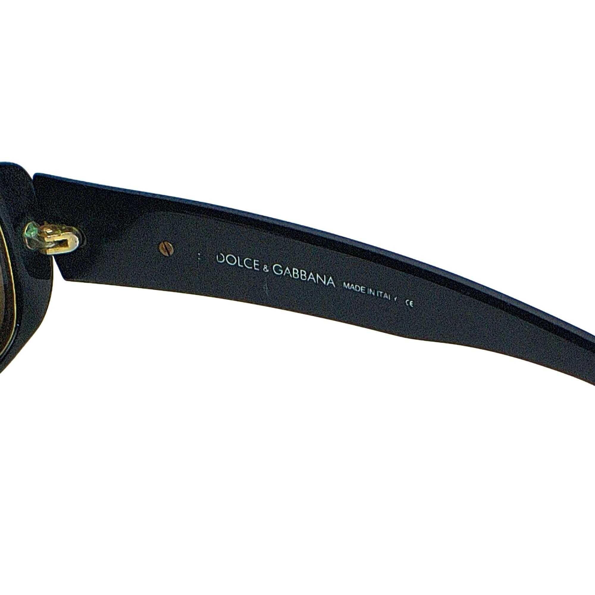 Dolce & Gabbana DG 537S Vintage Sunglasses Gold Accents Made  display picture 2
