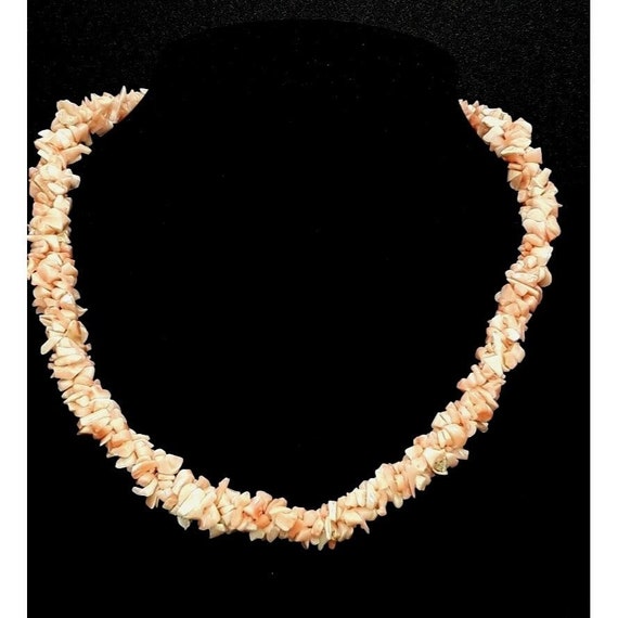 Sea Conch Natural Pink Shell Choker Necklace - image 1