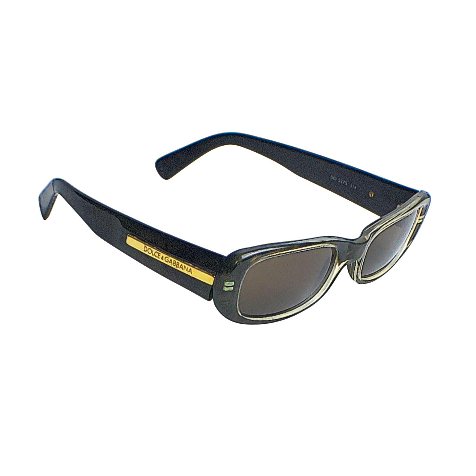 Dolce & Gabbana DG 537S Vintage Sunglasses Gold Accents Made  display picture 3