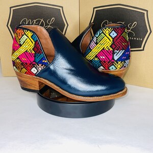 Handmade Guatemalan Huipil Boots Mens 11.5 45 Multi Color Woven Textile Lace Up Handmade Guatemalan Huipil Boots Mens 11.5 45 Multi Color  main image 4