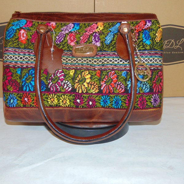 Handmade Bag, Valentina Leather Copper, Leather Bag, Guatemala Bag, Craft, Top handle bags, Fashion bag