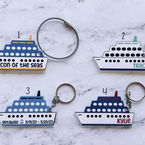 Cruise Ship Keychain 