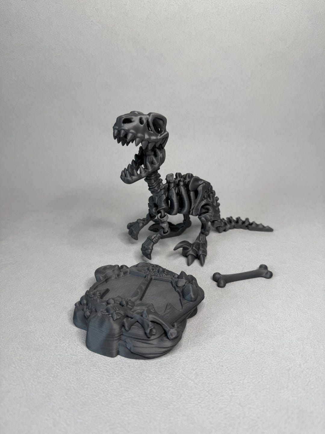 3D Printed Articulated Raptor Toy: Flexible Eco-friendly Dinosaur ...