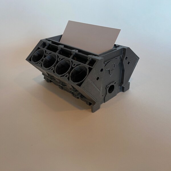 Engine Block Card Holder Etsy