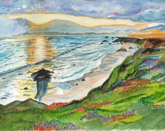 Puesta de sol en la playa