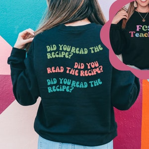 FCS teacher sweatshirt, Retro teacher shirt, Teacher teacher shirt, Home Ec Teacher gift, fcs teacher sweatshirt, FACS teacher gift