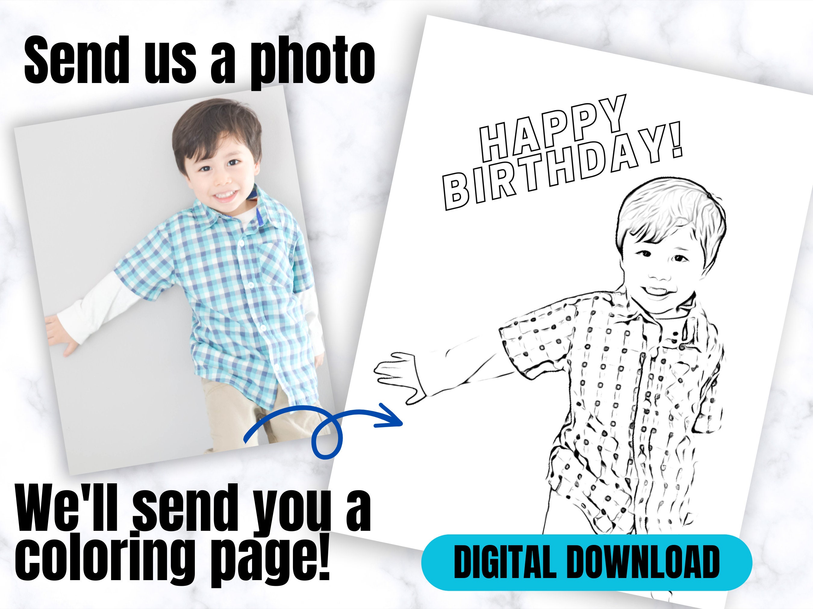 custom-coloring-page-for-6-year-old-birthday-customized-color-etsy