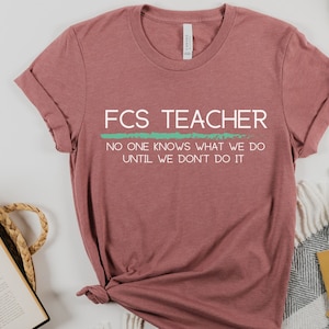 FCS teacher shirt, Retro teacher tee, Teacher teacher shirt, Home Ec Teacher gift, fcs teacher shirt, FACS teacher gift, funny fcs teacher t