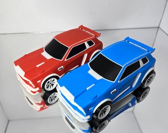Boxy Body Style Videospiel Modell Rocket Car - Kunststoff 3D Gedruckt