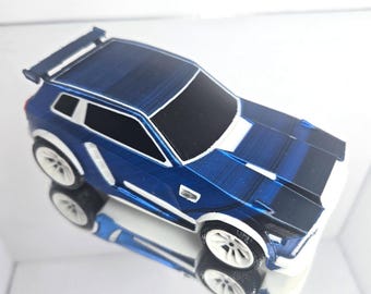 Dual Color Blue/Black 1/24 Scale Model Car - Black Trim - Video Game Rocket Car