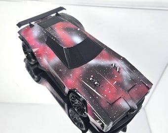Red Nebula Pre-made Video Game Model Car Muscle Car Style