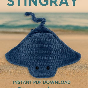 Crochet Stingray Pattern – Beginner Friendly Sea Creature Amigurumi