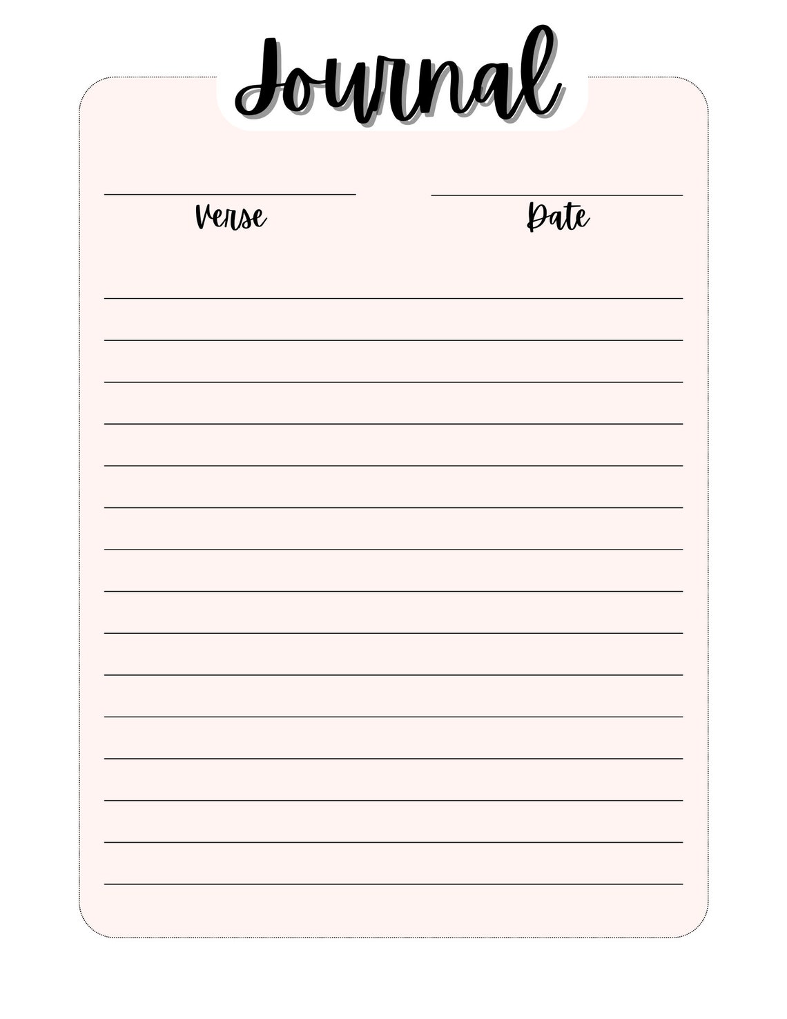 Bible Verse Mapping Printable Journal Pages - Etsy