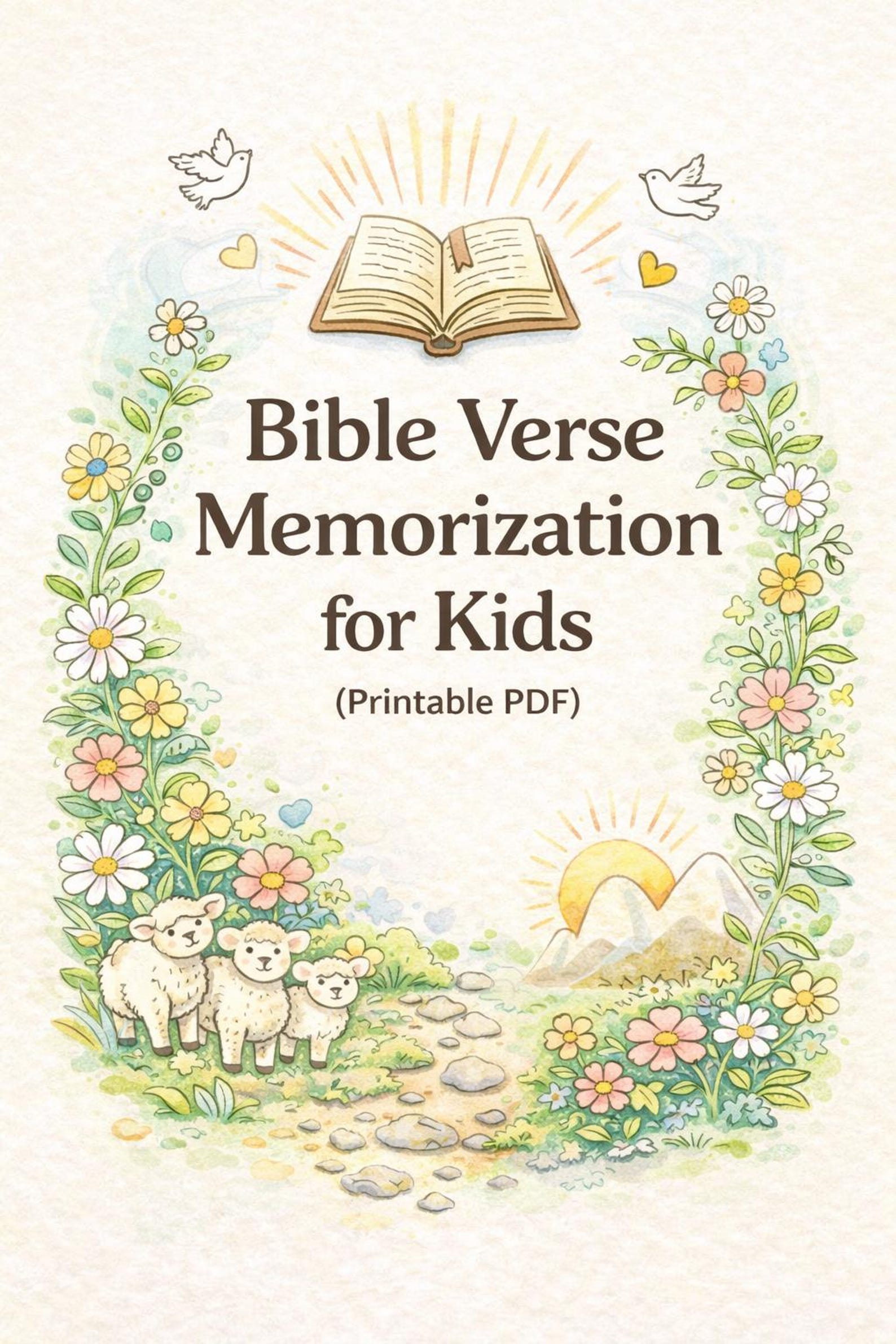 Bible Verse Memorization for Kids PDF | Christian Coloring & Copywork ...