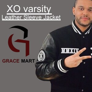 Films Jackets XO The Weeknd Super Bowl LV Varsity Wool Jacket
