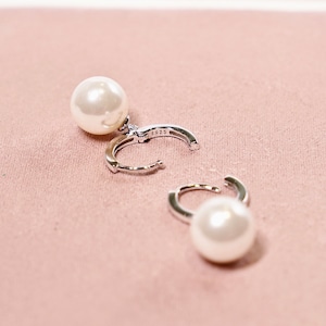 Natural Pearl Drop Earrings ,925 Sterling Silver Earrings ,Dangle & Drop Earrings, Minimalist Jewelry