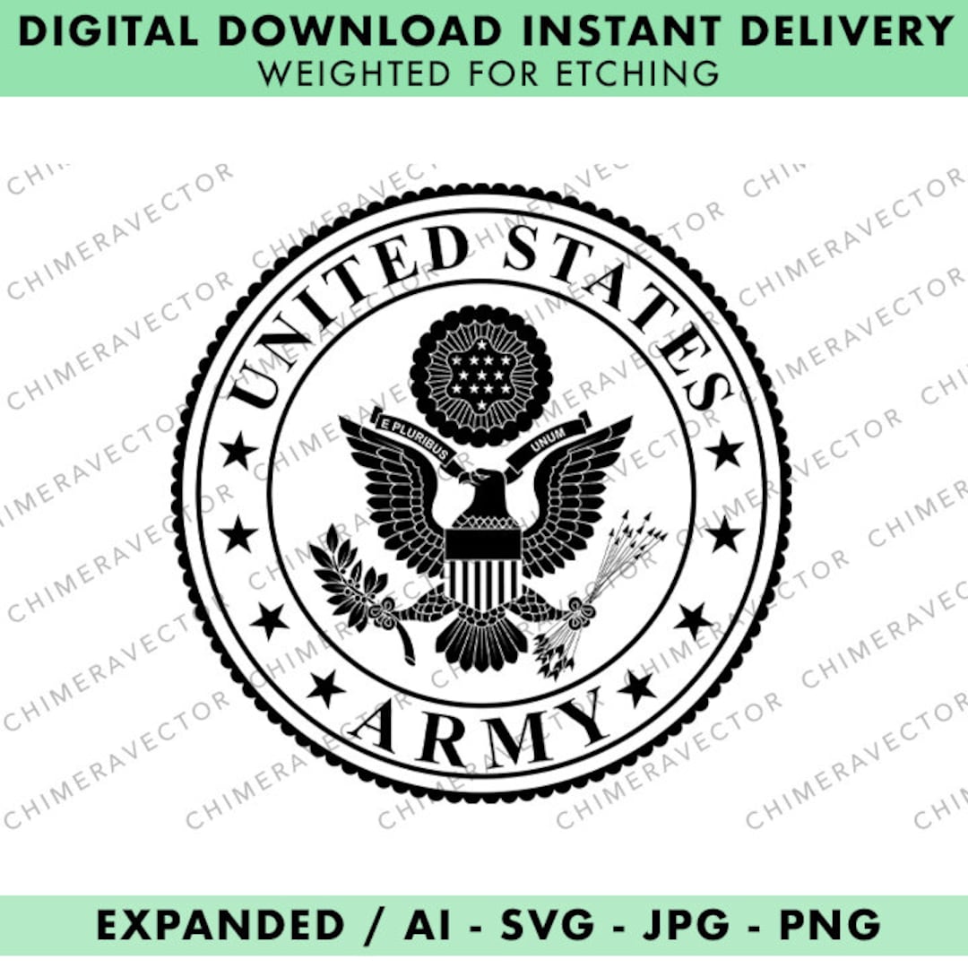 US ARMY Seal SVG Ai Jpg Png Etsy