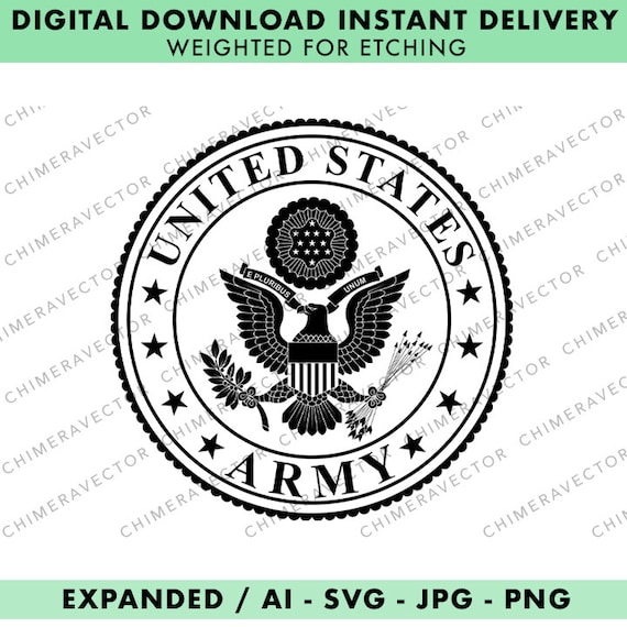 US ARMY Seal SVG Ai Jpg Png Etsy