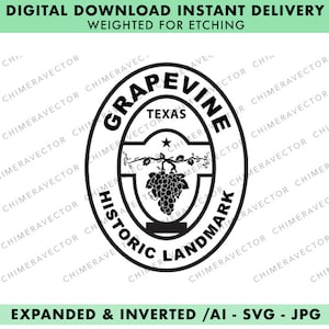 City of Grapevine Texas - SVG - Ai