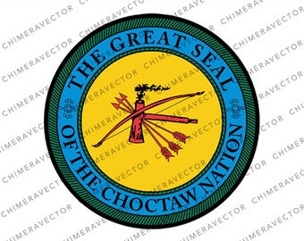 Choctaw Nation of Oklahoma Seal Vector Art - Svg - Ai - Png