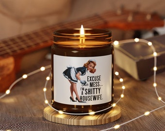 Excuse the Mess Candle | Soy/Amber Candle | 4oz