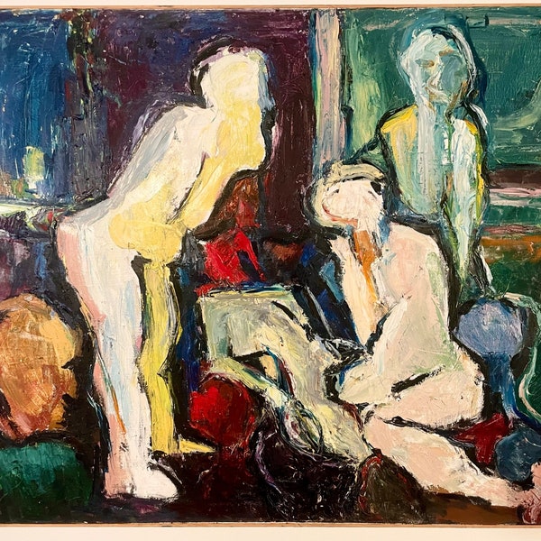 Voyeuristic expressionist painting